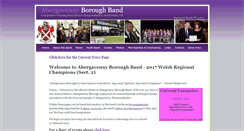 Desktop Screenshot of abergavennyboroughband.org.uk