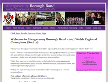 Tablet Screenshot of abergavennyboroughband.org.uk
